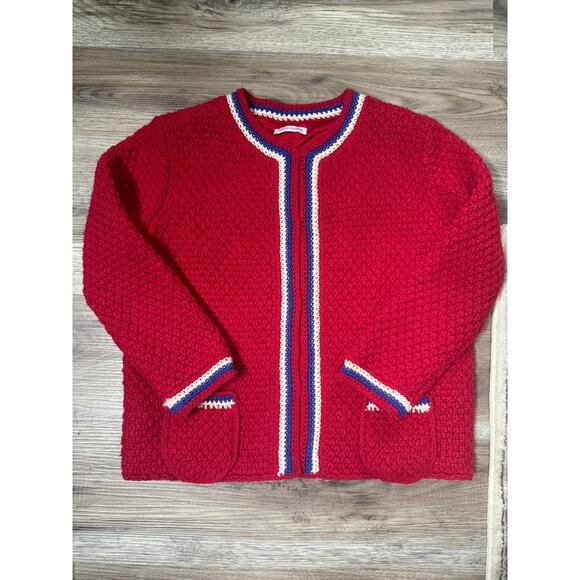 Frances Valentine Angie Cardigan Coat in Red size XS - Picture 2 of 7